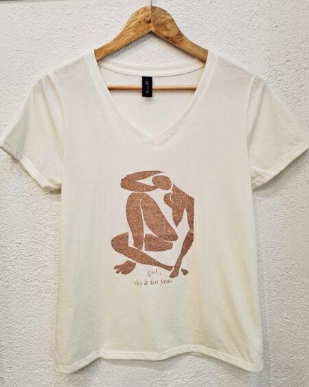 Remera Cuello V Girl