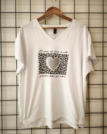 Remeron c tajo v Corazón brillo cuadro print