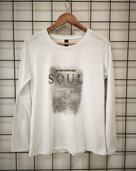 Remera clásica m/ larga Soul tigre